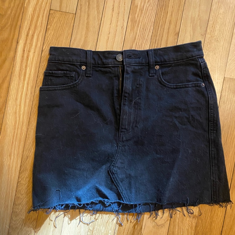 Abercrombie Ultra High Rise Denim Mini Skirt